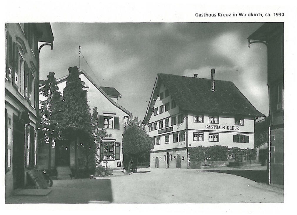 Gasthaus Kreuz Waldkirch um 1930
